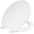 Bemis Bemis 600E4 Ashland Round Enameled Wood Toilet Seat with STA-TITE Seat Fastening System, Easy-Clean, Whisper-Close and Precision Seat Fit Adjustable Hinge BEMIS-600E4 