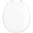 Bemis Bemis 7750TDG Round Open Front With Cover Hospitality Plastic Toilet Seat STA-TITE Commercial Fastening System and DuraGuard BEMIS-7750TDG 
