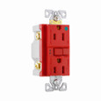 Eaton SGFH15RD hospital grade GFCI receptacle,Self-test,#14 - 10 AWG,15A,Residential,Commercial,Flush,125 V,GFCI,Back and side wire,Red,Brass,Receptacle,Nylon,5-15R,Two-pole, three-wire, grounding