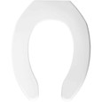 Bemis Church 255 Elongated Plastic Open Front Less Cover Toilet Seat with Check Hinge BEMIS-255 