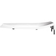 Bemis Bemis 1955SSTFR Elongated Open Front Less Cover Commercial Plastic Toilet Seat with STA-TITE Commercial Fastening System Self-Sustaining Check Hinge, DuraGuard and Firepro BEMIS-1955SSTFR 