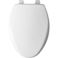 Bemis Bemis 1100E2 Kennan Elongated Plastic Toilet Seat with STA-TITE Seat Fastening System, Whisper-Close Hinge and Super Grip Bumpers BEMIS-1100E2 