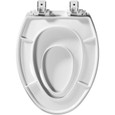 Bemis Mayfair by Bemis 1881SLOW Mayfair Little2Big Elongated Plastic Toilet Seat with STA-TITE Seat Fastening System and Whisper-Close Hinge BEMIS-1881SLOW 