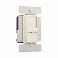 Eaton SI10P-A slide dimmer, No neutral required, #14 -12 AWG, Flush, 120 Vac, Back and side, Maintained, Almond, 60 Hz, Incandescent, halogen, MLV, Single-pole, Three-way, Single-phase, Polycarbonate, 1000W 663673