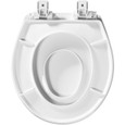 Mayfair by Bemis 881SLOW Mayfair Little2Big Round Plastic Toilet Seat with STA-TITE Seat Fastening System and Whisper-Close Hinge