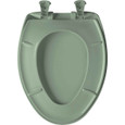 Bemis Bemis 1200SLOWT Elongated Plastic Toilet Seat with STA-TITE Seat Fastening System, Easy-Clean and Whisper-Close Hinge BEMIS-1200SLOWT 
