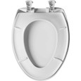 Bemis Bemis 1200SLOWT Elongated Plastic Toilet Seat with STA-TITE Seat Fastening System, Easy-Clean and Whisper-Close Hinge BEMIS-1200SLOWT 