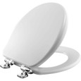 Bemis Bemis 9170CSLA Alesio Round High Density Enameled Wood Toilet Seat with STA-TITE Seat Fastening System, Whisper-Close, Precision Seat Fit Adjustable Chrome Hinge and Super Grip Bumpers BEMIS-9170CSLA 