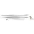 Bemis Bemis 9170NSLA Alesio Round High Density Enameled Wood Toilet Seat with STA-TITE Seat Fastening System, Whisper-Close, Precision Seat Fit Adjustable Brushed Nickel Hinge and Super Grip Bumpers BEMIS-9170NSLA 