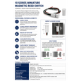 BEA 10SWITCH75 Miniature Magnetic Door Position Switch with 0.5 Inch Gap Detection