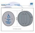 MS Sedco MS Sedco CP/TX-R ClearPath Radio Control Round Wall Mount Transmitter MSS-CP/TX-R