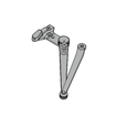 Falcon SC70A-3049SS Hold-open Spring-n-stop arm (SS) for SC70A Series Door Closers