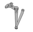 Falcon Falcon SC60A-3049SS Hold-open Spring-n-stop arm (SSHO) for SC60A Series Door Closers FAL-SC60A-3049SS