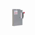 Eaton STS362FP14 shunt trip safety switch, 60 A, Three-pole, 600 Vac, 250 Vdc, Alarm switch, Auxiliary contact, 24 V, 1 NO -1 NC, NEMA 4, Painted steel, Fusible, 600 V
