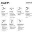 Falcon SC60A-3077PA Regular arm with PA bracket (RWPA) for SC60A Series Door Closers