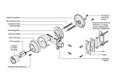 Schlage B660 Single Cylinder Deadbolt exploded parts diagram showing cylinder, mounting plate, thumbturn, deadbolt, strike, and all hardware components