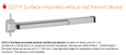 Von Duprin 2227-F Surface Vertical Rod Fire Exit Device - 4-Foot