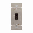 Eaton TI061-B toggle dimmer, Power Failure Mode, Non-preset, Flush, 120V, Wire leads, Maintained, Brown, Indoor, 60 Hz, Incandescent, halogen, 1-pole, 3-way, 1-phase, Polycarbonate, 600W
