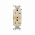 Eaton TRBR20V-BXSP commercial specification grade duplex receptacle, #14-10 AWG, 20A, Commercial, Flush, 125V, Back and side, Ivory, Brass, Impact-resistant nylon face, PVC body, 5-20R, Duplex, Screw, PVC, ED Box Eaton TRBR20V-BXSP commercial specification grade duplex receptacle, #14-10 AWG, 20A, Commercial, Flush, 125V, Back and side, Ivory, Brass, Impact-resistant nylon face, PVC body, 5-20R, Duplex, Screw, PVC, ED Box