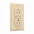 Eaton TRAFGF15V AFGF receptacle,Tamper resistant,Self-test,#14 - 10 AWG,15A,Residential,Commercial,Flush,125 V,AFGF,Back and side wire,Ivory,Brass,Receptacle,Tamper resistant,Polycarbonate,5-15R,Two-pole, three-wire, grounding
