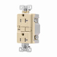 Eaton TRSGFA20V GFCI receptacle,Audible alarm,Tamper resistant,Self-test,#14 - 10 AWG,20A,Residential,Commercial,Flush,125 V,GFCI,Back and side wire,Ivory,Brass,Receptacle,Tamper resistant,Polycarbonate,5-20R,Two-pole, three-wire, grounding