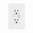 Eaton TRSGFNL15W GFCI receptacle,Nightlight,Tamper resistant,Self-test,#14 - 10 AWG,15A,Residential,Commercial,Flush,125 V,GFCI,Back and side wire,White,Night light,Brass,Receptacle,Tamper resistant,Polycarbonate,5-15R,Two-pole, three-wire, grounding