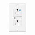 Eaton TWRSGF15FB GFCI receptacle,NAFTA compliant,Weather resistant,Tamper resistant,Self-test,#14-10 AWG,15A,Residential,Commercial,Flush,125V,Back and side wire,Brown,Brass,Tamper and weather resistant,Polycarbonate,5-15R,2-pole,Three-wire,grounding
