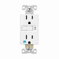 Eaton TWRSGF15FB GFCI receptacle,NAFTA compliant,Weather resistant,Tamper resistant,Self-test,#14-10 AWG,15A,Residential,Commercial,Flush,125V,Back and side wire,Brown,Brass,Tamper and weather resistant,Polycarbonate,5-15R,2-pole,Three-wire,grounding