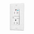 Eaton TWRSGF20B GFCI receptacle,Weather resistant,Tamper resistant,Self-test,#14 - 10 AWG,20A,Residential,Commercial,Flush,125 V,Back and side wire,Brown,Brass,Tamper and weather resistant,Polycarbonate,5-20R,Two-pole, three-wire, grounding