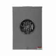 Eaton UH7213TCPLCH meter socket, 1-pos commercial or resi service, 200A, Over/under, Large Hub Opening, #6-350 kcmil, 7-jaw, 3-ph, #6-350 kcmil, Lever bypass, Gnd conn (#14-#2 Cu), Triplex,4-wire, Ringless, 600 Vac