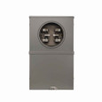 Eaton USTS62CCH meter socket, Instrument rated socket, 20A, Over/under, 2 piece cover, Six-jaw, Factory wired test switch, 600 Vac