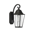 Savoy House Meridian 50023BK 1-Light Outdoor Wall Lantern