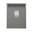 Eaton V38M25T15A General-Purpose Transformer, Dry Type Distribution, DT-3, Three-phase, PV: 380V, Taps: 2 at +2.5% FCAN, 4 at -2.5% FCBN, SV: 220V delta, 150°C, 15 kVA , Al windings , Frame: 912B, uses WS38