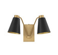 Savoy House Meridian 90076MBKNB 2-Light Wall Sconce