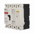 Eaton HFD4015 Series C complete molded case circuit breaker, F-frame, HFD, Complete breaker, Fixed thermal, fixed magnetic trip type, Four-pole, 15A, 600 Vac, 250 Vdc, 100 kAIC at 240 Vac, 65 kAIC at 480 Vac, Load side, 50/60 Hz