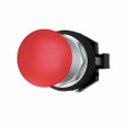 Eaton HT8CBH HT800 pushbutton, 30.5 mm, Watertight/Oiltight-HT800, Pushbutton, 40 mm, NEMA 1, 2, 3, 3R, 4, 4X, 12, Non-illuminated, Two-position, Maintained push, Maintained pull, Black actuator, Round mushroom , Plastic, Chrome bezel
