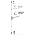 Falcon 25-V Series Surface Vertical Rod Exit Device with Lever Trim - 36" Wide Stile