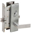 Schlage L9044 EE214 - Privacy With Coin Turn Outside - Grade 1 Mortise Non-Keyed Lever Lock