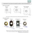 Emtek Modern Brass Key In Leverset - Hanover Lever with Rosette Options - Dummy (Pair)