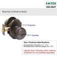 Emtek Emtek Classic Brass Key In Knobset - Providence Knob with Rosette Options - Dummy (Pair) EMTEK-PROVIDENCE-KNOB-KEY-IN-LOCKSET-DUMMY