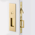 Emtek 2155 Narrow Modern Rectangular Pocket Door Mortise Lock (2" x 7-1/4") - Privacy