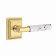 Emtek Emtek Select Brass T-Bar Terrazzo Lever - Passage Set EMTEK-T-BAR-TERRAZZO-LEVER-PASSAGE