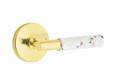 Emtek Emtek Select Brass T-Bar Terrazzo Lever - Passage Set EMTEK-T-BAR-TERRAZZO-LEVER-PASSAGE