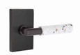 Emtek Emtek Select Brass T-Bar Terrazzo Lever - Passage Set EMTEK-T-BAR-TERRAZZO-LEVER-PASSAGE