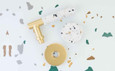 Emtek Emtek SELECT Brass Terrazzo Lever - Passage Set - Limited Release Finish Expansion EMTEK-TERRAZZO-LEVER-PASSAGE-LIMITED-RELEASE-FINISHES