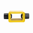 Eaton WD3090F non-metallic portable outlet box, Extra depth feed through, Yellow, Alcryn and Valox