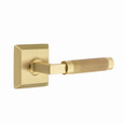Emtek Emtek SELECT Brass L-Square Knurled Lever - Passage Set EMTEK-L-SQUARE-KNURLED-LEVER-PASSAGE
