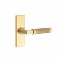 Emtek SELECT Brass R-Bar Knurled Lever - Privacy Set