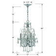 Crystorama Crystorama 3224 Imperial 4 Light Mini Chandelier CRY-3224 Crystorama Crystorama 3224 Imperial 4 Light Mini Chandelier CRY-3224
