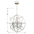 Crystorama Crystorama 9219 Solaris 6 Light Chandelier CRY-9219